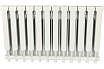 Алюминиевый радиатор Rommer Profi 500 AL500-80-80-100 12 секций RAL9016 82486