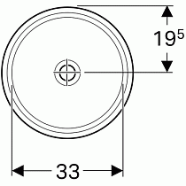 Раковина Geberit VariForm 39 см 500.746.01.2