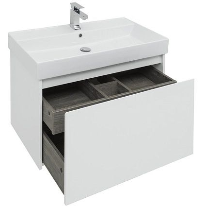 Тумба с раковиной Aquanet Nova Lite 90 см, 1 ящик