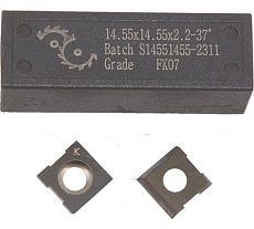 Нож сменный FHONK твердосплавный 14.55x14.55x2.2 HW 37 (упаковка 10шт) 145522FK07-10