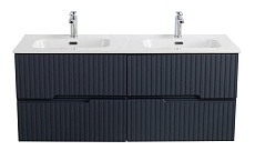 Тумба с раковиной Cezares Duet-N 120 см 4 ящика Grafito