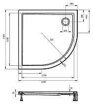 Поддон для душа Riho Davos 289 120x120