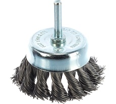 Кордщетка чашеобразная стальная витая 65 мм, в блистере Rockforce RF-BCR125(29066)