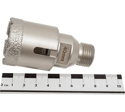 Коронка алмазная, вакуумное спекание (40х40 мм; 1/2"; М14) TECH-NICK TUK 136.600.7022