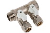 МП коллектор Rvc 3/4 гш-1/2 ш с кранами, 2 выхода (в комплекте ЕК 16x1/2 ) 10882