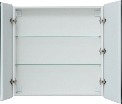 Зеркальный шкаф Aquanet Оптима 80 с LED подсветкой