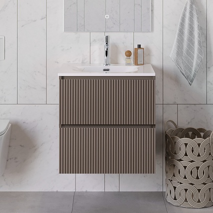 Мебель для ванной BelBagno Uno 60 см Бежевый матовый