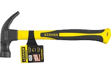 Молоток-гвоздодер с магнитом и фибергласовой рукояткой 450г Stayer PROFESSIONAL 2027-450