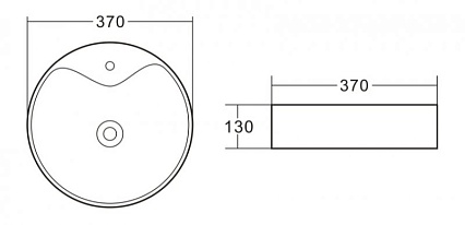 Раковина BelBagno BB1400 37 см