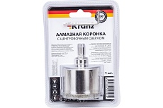 Коронка алмазная 55 мм по керамограниту с центровочным сверлом Kranz KR-92-0015