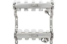 Коллекторная группа Essan GROUP803 нержавейка, 1"x3/4" EK 4 выхода, без расходомеров 180322504-77