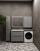 Шкаф подвесной Style Line Бергамо мини Люкс Plus 60 см, серый антискрейч СС-00002358