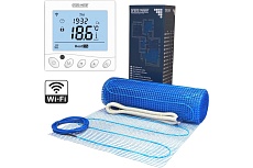 Комплект: нагревательный мат thm180-100, терморегулятор wifi w350 бел Grand Meyer THM180-100(W350)