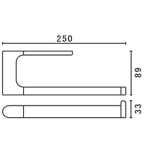 Полотенцедержатель Art&Max Platino AM-E-3980AL хром