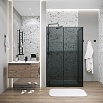 Душевой уголок Grossman Galaxy 120.K33.01.1370.21.10 130x70 тонированный, черный матовый