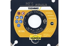 Диск алмазный универсальный TECHNIC MES (125х22.23 мм; 10 сегментов) SAMEDIA 310583