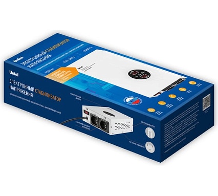 Стабилизатор напряжения ультратонкий Uniel U-DTRS-1500W UL-00010578
