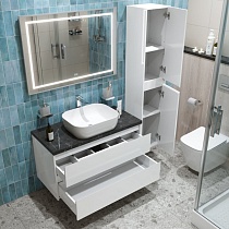 Тумба со столешницей BelBagno Kraft 100 см Bianco Opaco