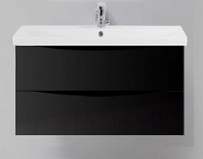 Мебель для ванной BelBagno Marino-Cer 100 см Nero Lucido