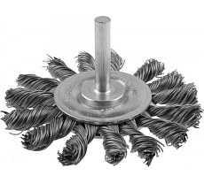 Щетка дисковая ЭКСПЕРТ (75 мм; 0.5 мм стальная жгутированная проволока) для дрели Зубр 3522-075_z01