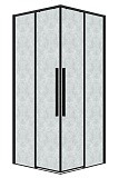 Душевой уголок Grossman Galaxy 300.K33.01.8080.21.02 80x80 шиншилла, черный матовый