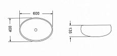 Раковина Vincea VBS-113G1 60 см золото