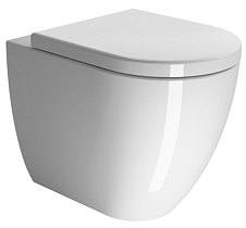 Приставной унитаз GSI Pura 8804FT11 с крепежом 50x36 безободковый