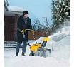 Бензиновая снегоуборочная машина Denzel sb 460 e, 99cc, эл.старт, шнек snowcrusher 97649