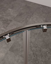 Душевой уголок Cezares MOLVENO-RH-2-120/90-C-GM-IV 120x90 прозрачный, оружейная сталь