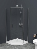 Душевой уголок BelBagno UNO-195-P-1-80-C-Cr 80x80 прозрачный, хром