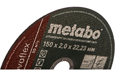 Круг отрезной по нержавеющей стали 150x2.0x22,23 мм Metabo SP-Novoflex RU 617165000