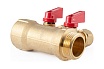 Коллектор с шаровыми кранами PROFACTOR в/н 1" х 2 вых 16 цанга PF MVP 267.2