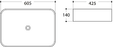 Раковина Art&Max AM-78565 60.5 см белый