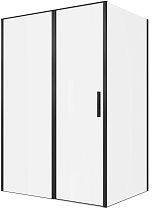 Душевой уголок Allen Brau Priority 140x100 3.31036.BBA + 3.31048.BBA, прозрачный, черный браш