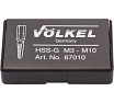 Набор метчиков для шуруповерта VOLKEL M3-M10 HSS-G 6пр V67010