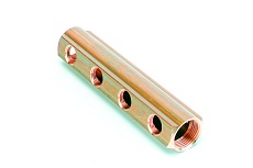 Коллектор COMAP 1" ВР-ВР, без оснастки, с/с 50мм, латунь In1"-Out1/2 ВР-4 9800304