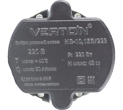 Вибрационный насос Verton НВ-10В/220 01.10945.10951