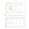 Поддон для душа RGW TSS-W 180x90 стеклокомпозит, белый 553502918-01