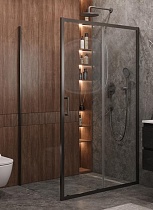 Душевой уголок Cezares MOLVENO-AH-11-140/90-C-GM-IV 140x90 прозрачный, оружейная сталь