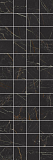 Декор Laparet Royal чёрный мозаичный 20х60 см, MM60074