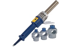 Комплект для сварки полипропиленовых труб DYTRON стержневой p-4a 650 w mini blue с колодочными насадками 20,25,32 мм 3974