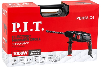 Перфоратор P.I.T. 1000Вт, 3дж, SDS+ PBH28-C4