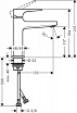 Смеситель для раковины Hansgrohe Metropol 32507140 донный клапан, бронза