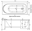 Акриловая ванна Aquanet Nord 140x70