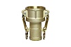 Камлок типа С (розетка с хвостовиком; 32 мм-1 1/4"; латунь) TITAN LOCK TL125CBR