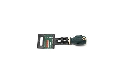 Шлицевая магнитная отвертка Rockforce Profi S2 SL6.5х38мм, на пластиковом держателе RF-70365038(28265)