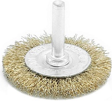 Щетка-крацовка плоская со шпилькой 50 мм, латунированная Pobedit 2122050