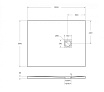 Поддон для душа BelBagno TRAY-MR-UNO-AH-100/80-35-W-NO 100x80 белый, накладка черный