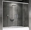 Шторка для ванны Abber Schwarzer Diamant AG57150 150x140 хром