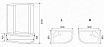 Душевая кабина Parly Tomorrow EF1221L 120x80 матовое стекло, белый, левая